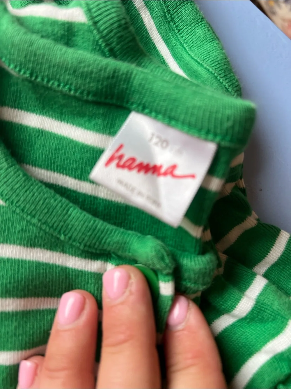 Hanna Andersson Girls' Pink and Green Striped Short-Sleeve Cotton Dress Duo